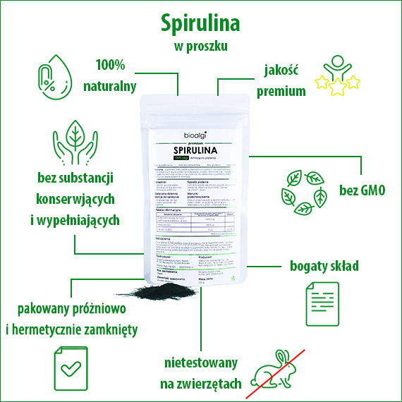 Spirulina w proszku