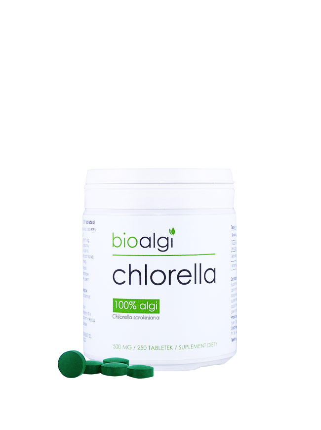 Chlorella tabletki na oczyszczenie organizmu	