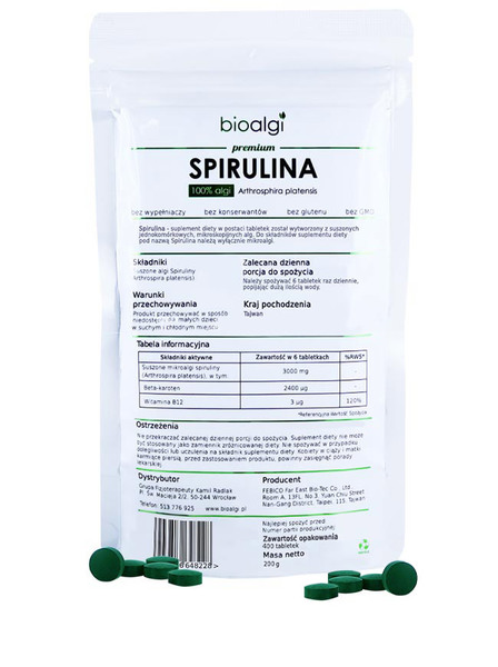 Spirulina bioalgi