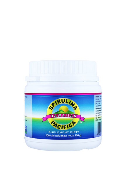 Hawajska spirulina pacifica - bogactwo naturalnych witamin i minerałów (600 tabletek)