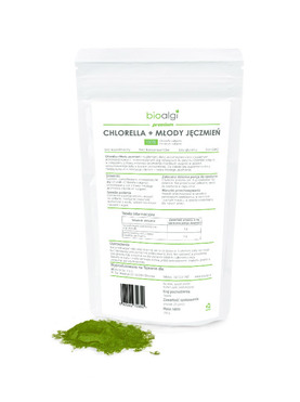 Chlorella + Młody Jęczmień - oczyszczenie organizmu