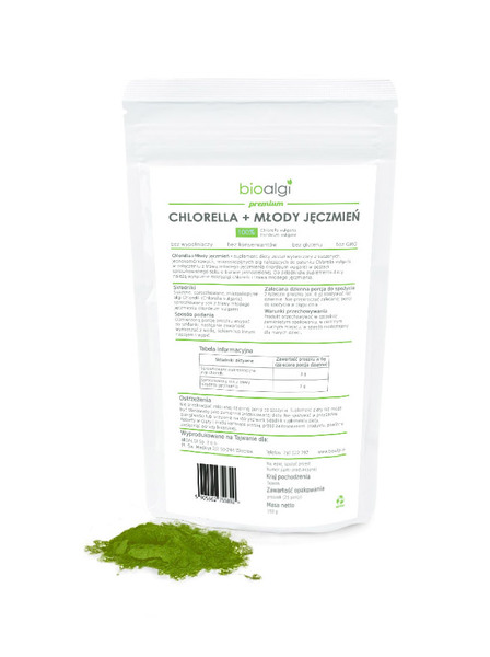 Chlorella i młody jęczmień