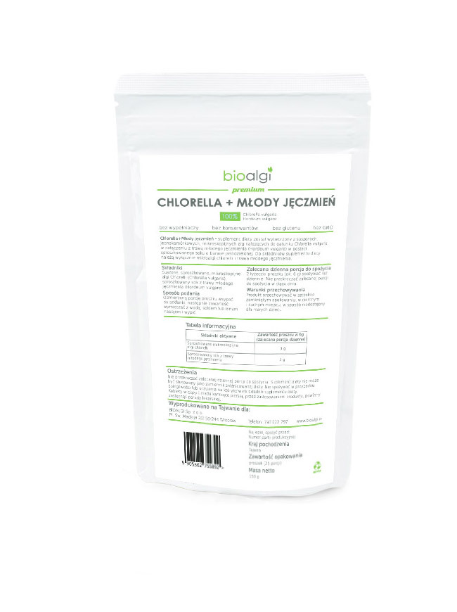 Jęczmień i chlorella
