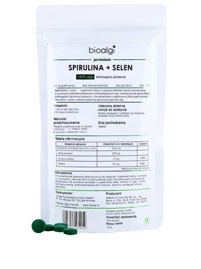 Spirulina + Selen biolagi