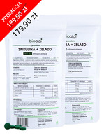 Zestaw Spirulina + żelazo bioalgi
