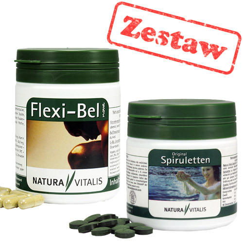 Zestaw: Spirulina 200 (tabl.) + Flexi Bel (180kaps)